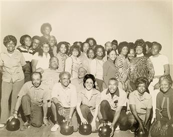 (AFRICAN AMERICANA) A binder containing 31 photographs, comprising 9 of groups of African American women associated with the Prince Hal